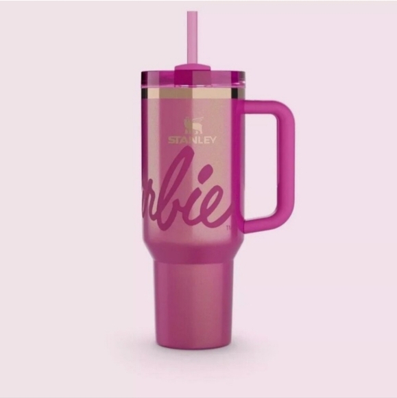 STANLEY 40-ounce Barbie™ Icon Quencher, PINK, NIB - Picture 3 of 6